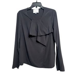 3.1 Phillip Lim Ruffle Front Silk Blend Top